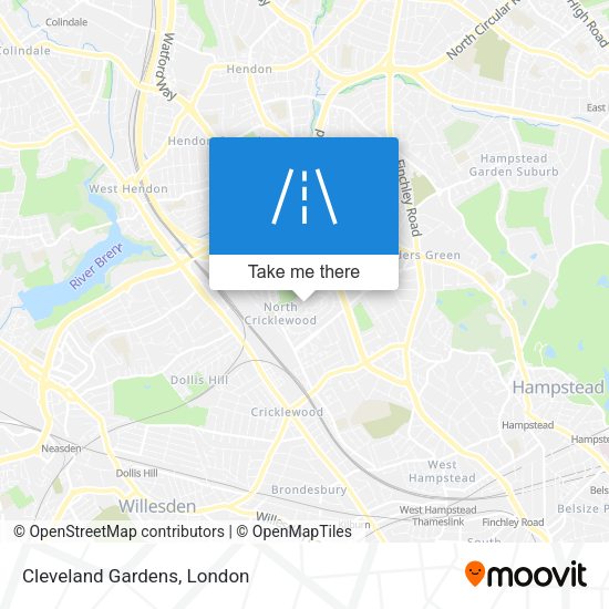 Cleveland Gardens map