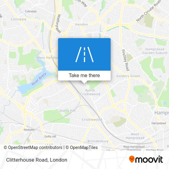 Clitterhouse Road map