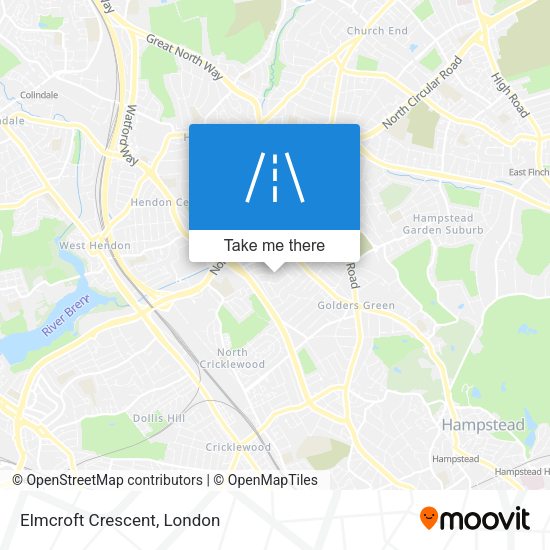 Elmcroft Crescent map