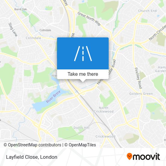 Layfield Close map