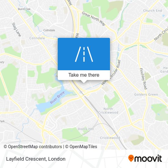 Layfield Crescent map