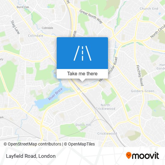 Layfield Road map