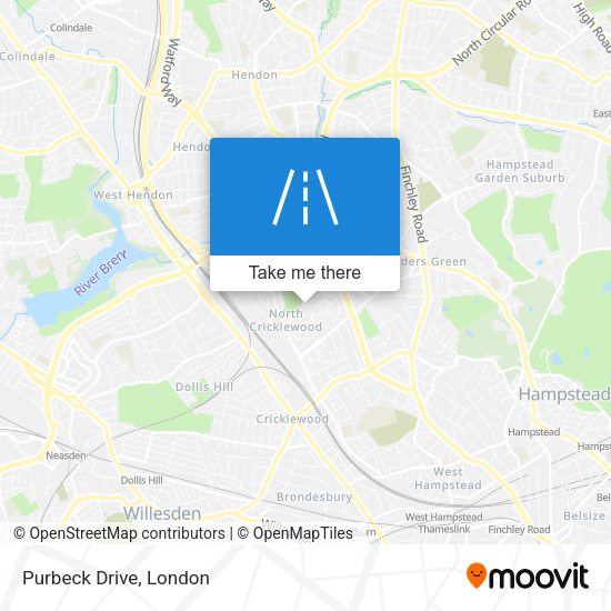 Purbeck Drive map