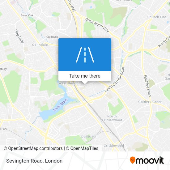 Sevington Road map