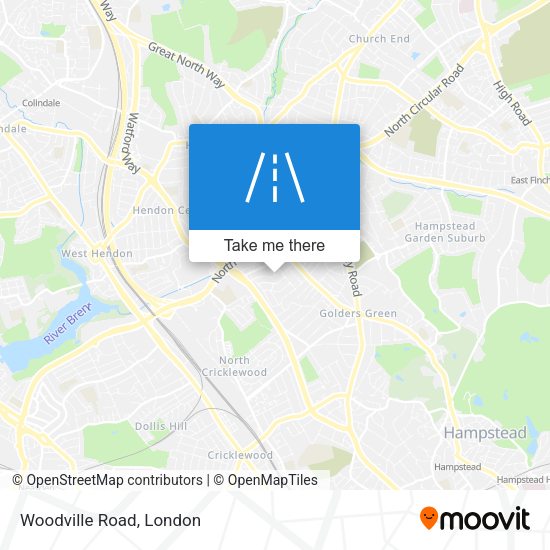 Woodville Road map