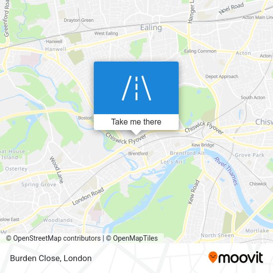 Burden Close map