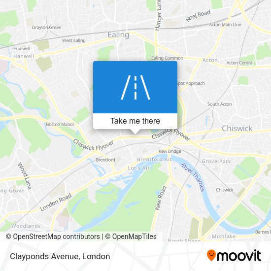 Clayponds Avenue map