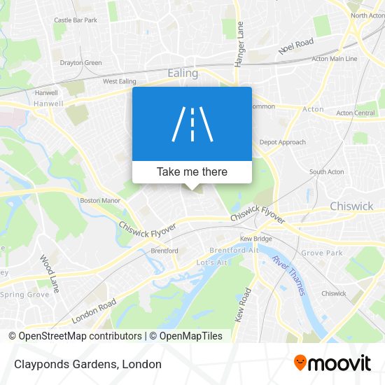 Clayponds Gardens map