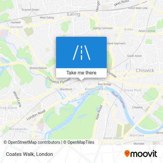 Coates Walk map