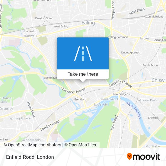 Enfield Road map