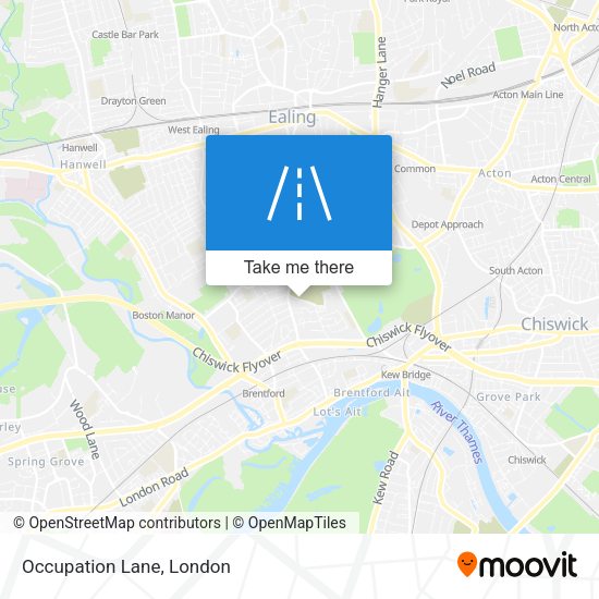Occupation Lane map