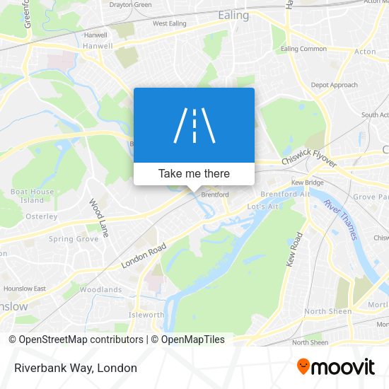 Riverbank Way map