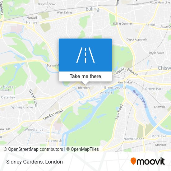Sidney Gardens map