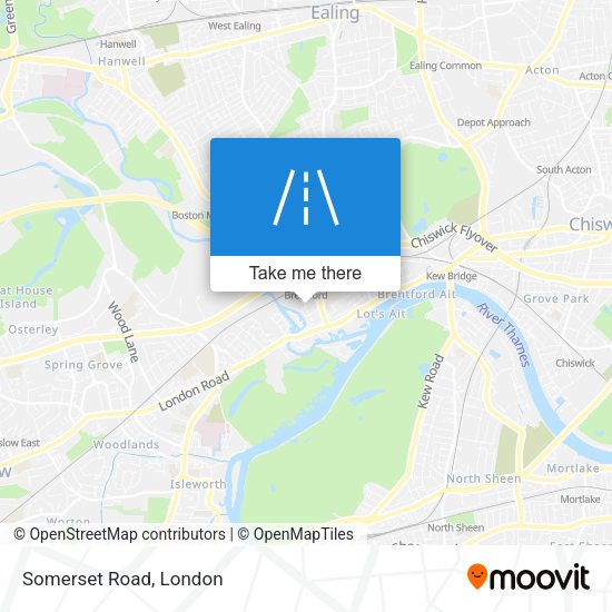 Somerset Road map