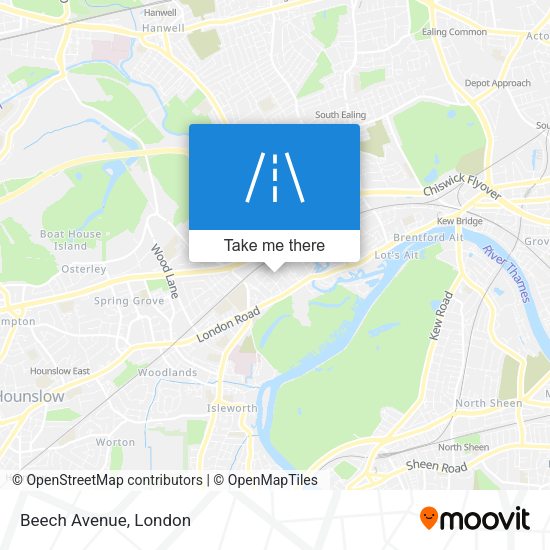 Beech Avenue map
