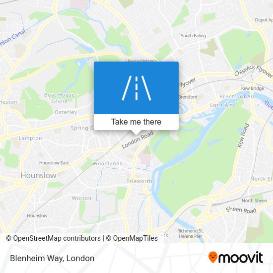 Blenheim Way map