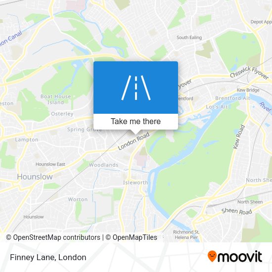 Finney Lane map