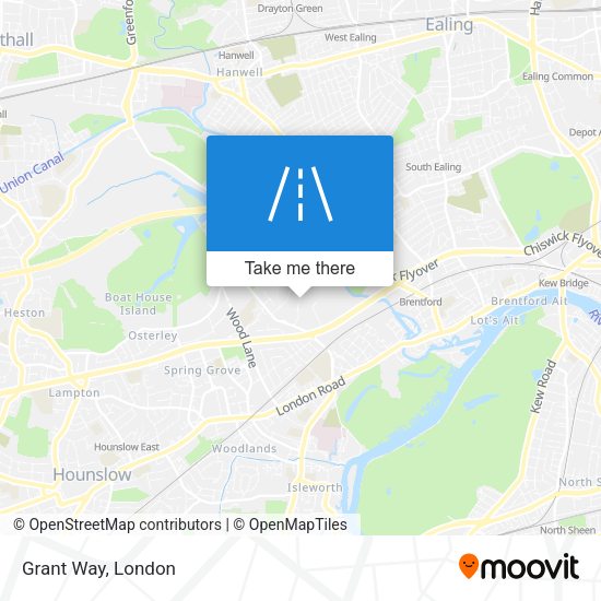 Grant Way map