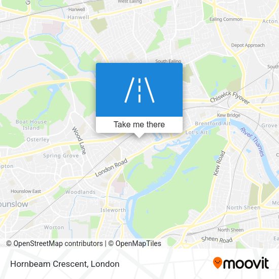 Hornbeam Crescent map