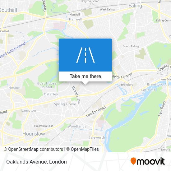 Oaklands Avenue map