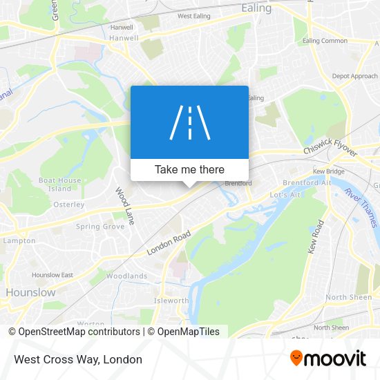 West Cross Way map