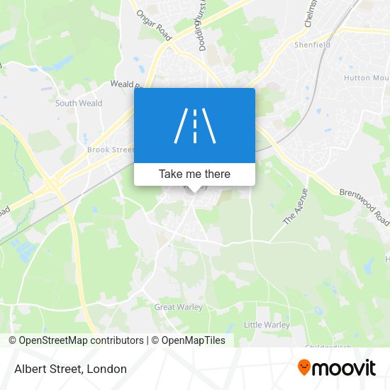 Albert Street map