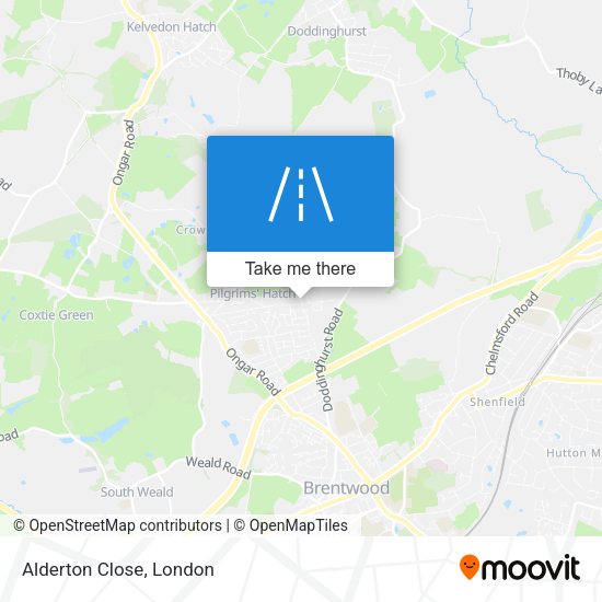 Alderton Close map