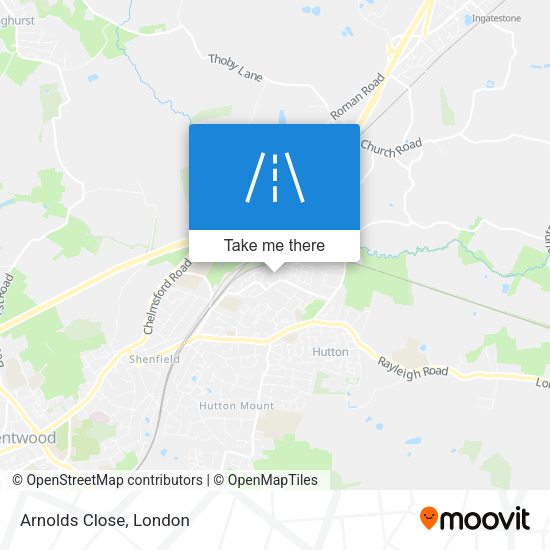 Arnolds Close map