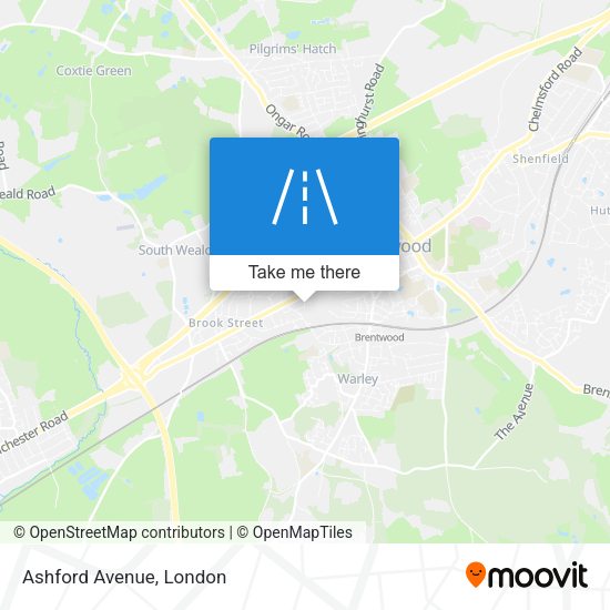 Ashford Avenue map