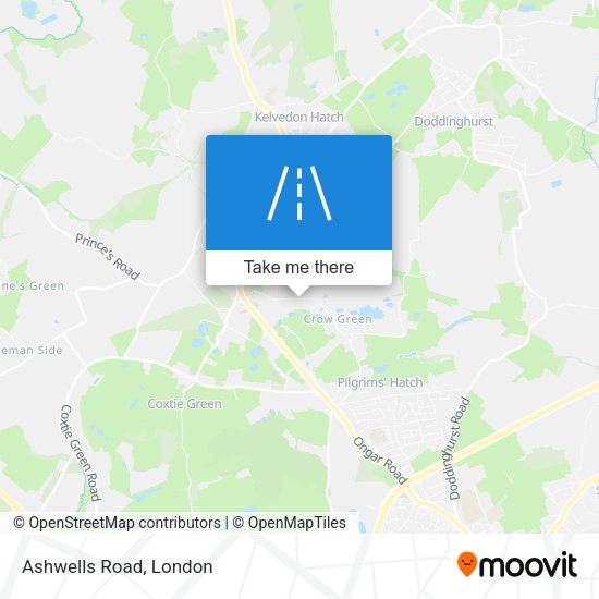 Ashwells Road map