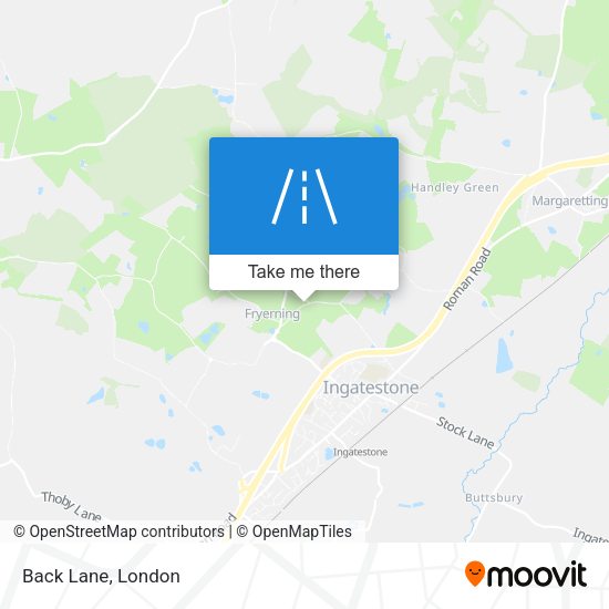 Back Lane map