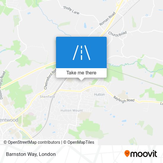Barnston Way map