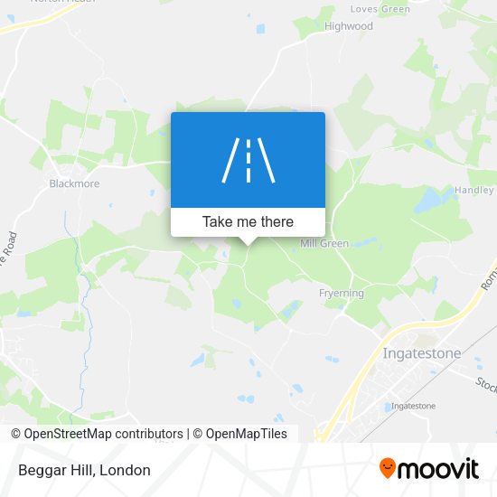 Beggar Hill map