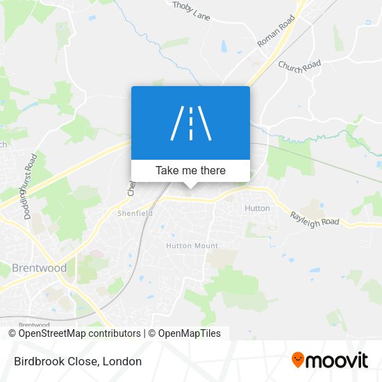 Birdbrook Close map