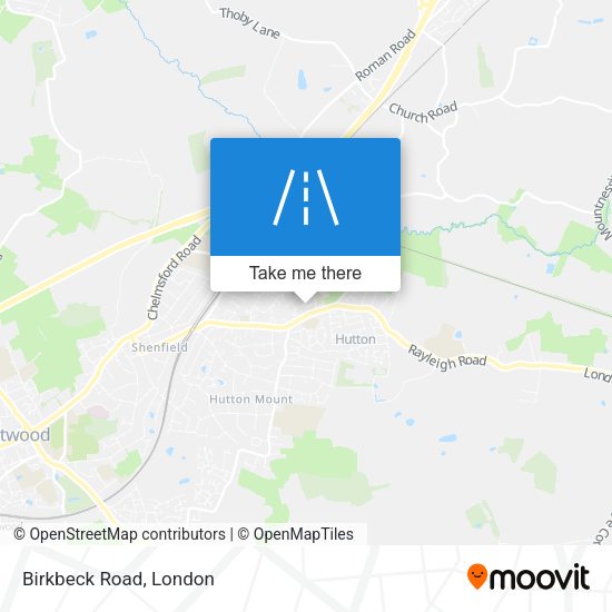 Birkbeck Road map