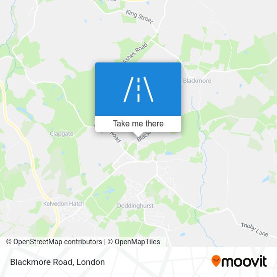 Blackmore Road map