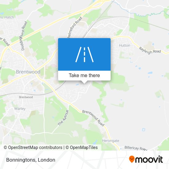 Bonningtons map