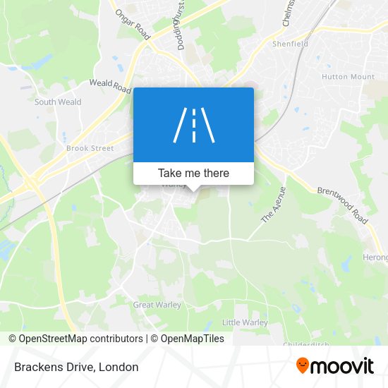 Brackens Drive map