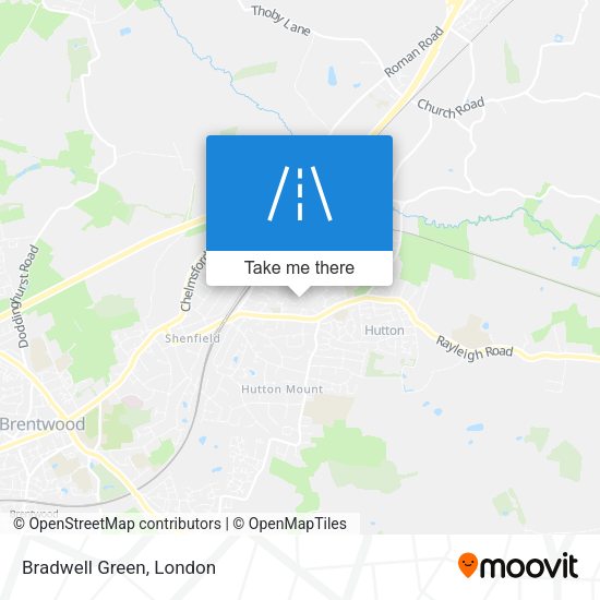 Bradwell Green map