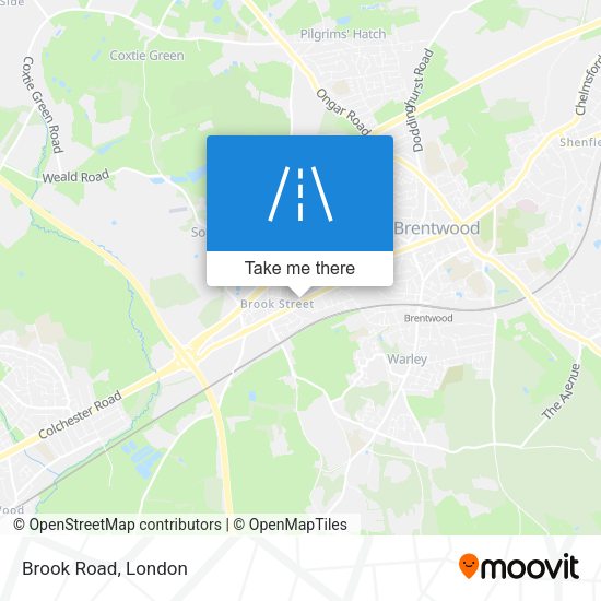 Brook Road map