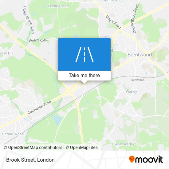 Brook Street map