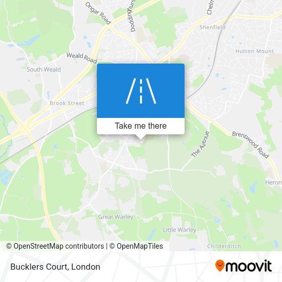 Bucklers Court map