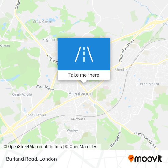 Burland Road map