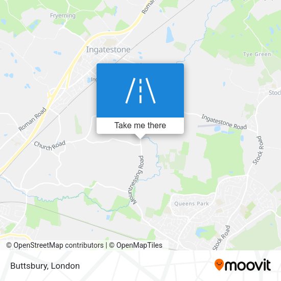 Buttsbury map