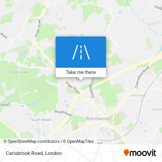 Carisbrook Road map