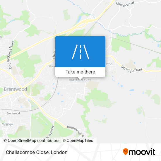 Challacombe Close map
