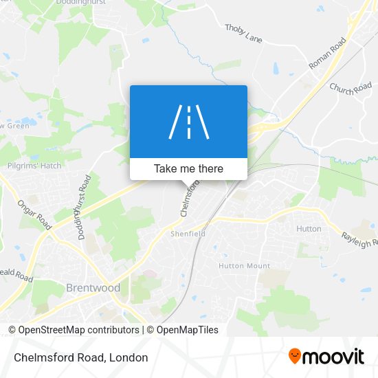 Chelmsford Road map