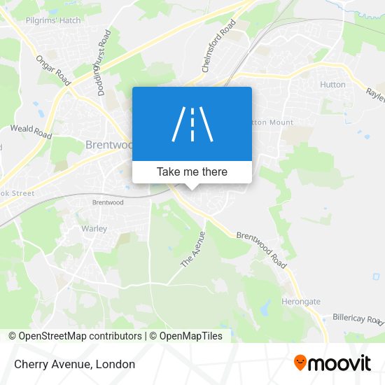 Cherry Avenue map