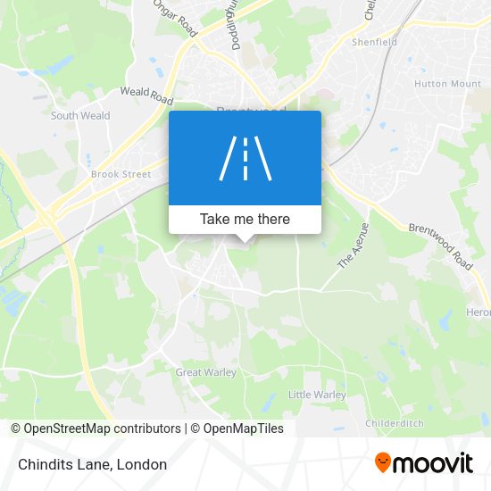 Chindits Lane map