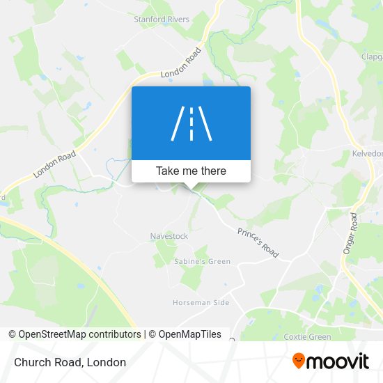 Church Road map